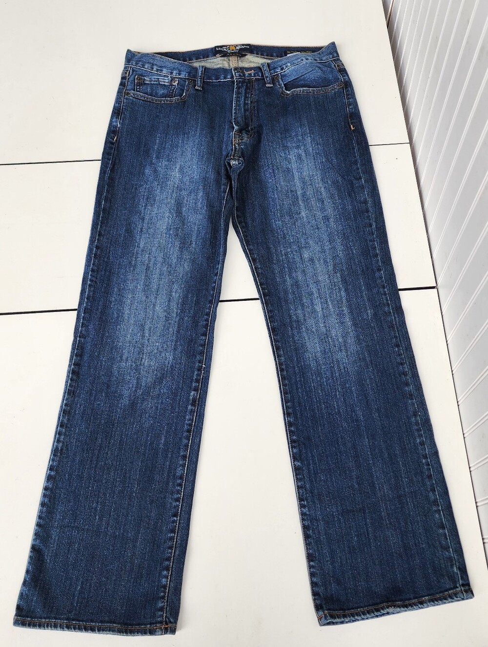 Lucky Brand 361 Vintage Straight Jeans Mens 32x32 Blue Denim
